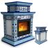 Облицовка камина КимрПечь Билибин центральный-двухъярусный художественный для топок 600