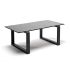 Журнальный стол 4SiS Варадеро из HPL 110х60 H43, каркас алюминий темно-серый (RAL 7024), цвет столешницы серый гранит