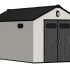 Сарай пластиковый Gardeck Summit 11,5м2, серый/темно-серый