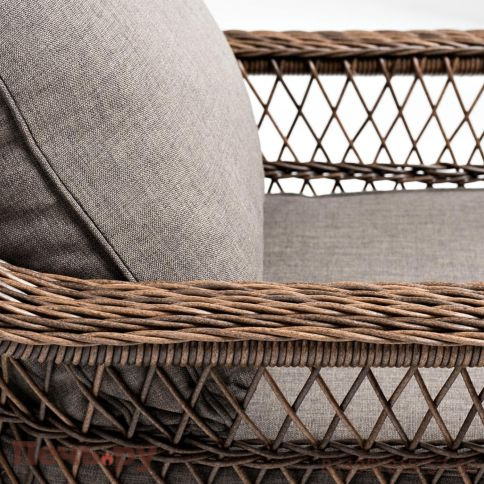 4SiS Гранд Латте кресло из искусственного ротанга, цвет коричневый фото 8