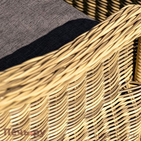 4SiS Равенна диван двухместный плетенный из ротанга, цвет соломенный фото 11