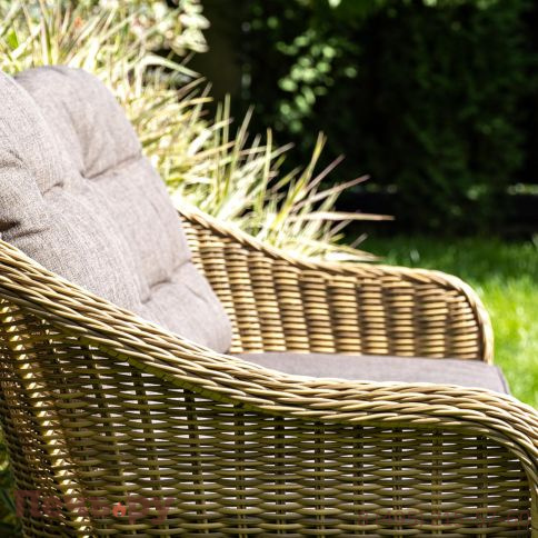 4SiS Равенна диван двухместный плетенный из ротанга, цвет соломенный фото 9