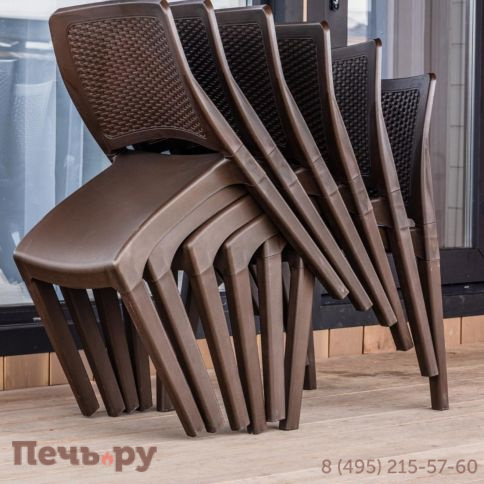6 стульв Royal Family JULY коричневые фото 5