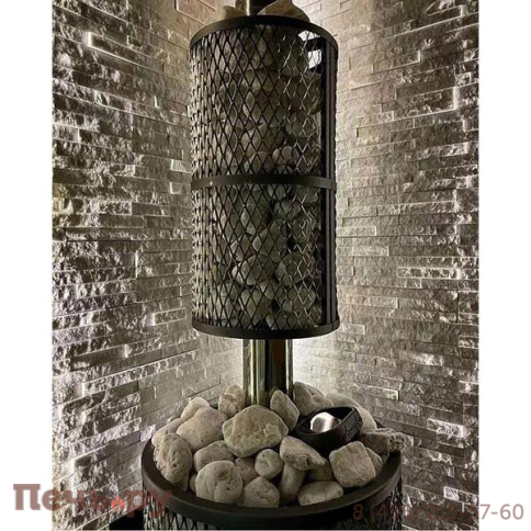 Банная печь Прометалл Атмосфера XXL с сеткой из нержавеющей стали фото 17