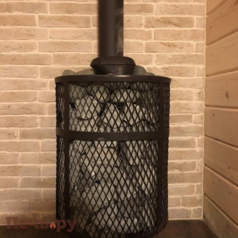 Банная печь Прометалл Атмосфера XXL с сеткой из нержавеющей стали фото 23