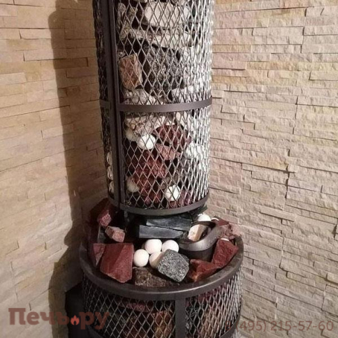 Банная печь Прометалл Атмосфера XXL с сеткой из нержавеющей стали фото 28