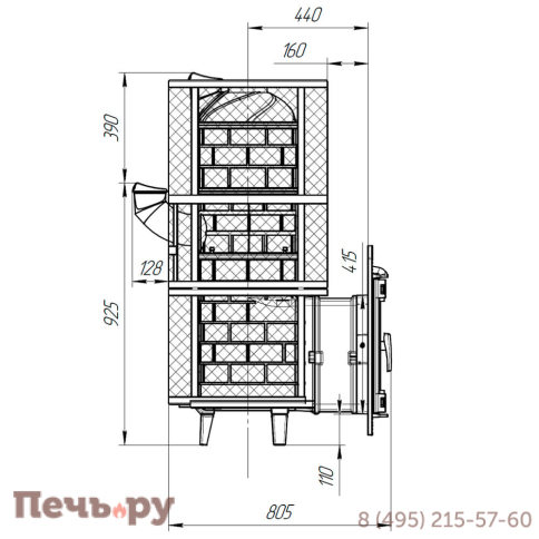 Банная печь Прометалл Атмосфера XXL с сеткой из нержавеющей стали фото 7