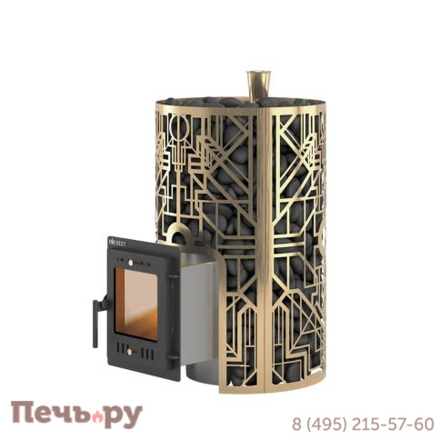 Банная печь Эверест Steam Master Galaxy 24 INOX (210М) Gold фото