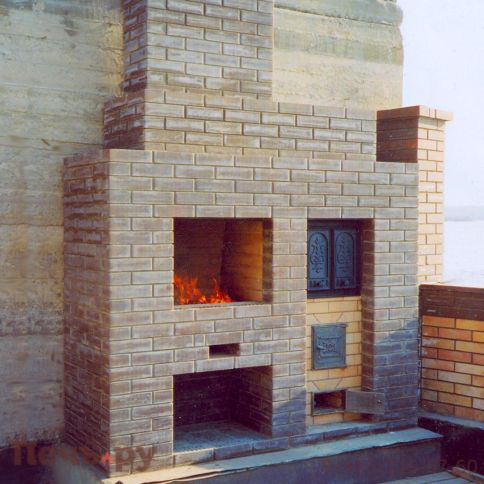 Барбекю комплекс из кирпича, арт. 254215 фото