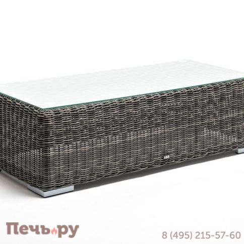 Боно 4SiS журнальный столик из искусственного ротанга, цвет графит фото 3