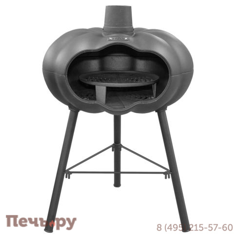 Чугунная печь для пиццы Везувий с чугунной вставкой фото