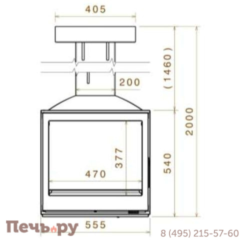 Чугунный камин Liseo Castiron LCI 5 GF Sky фото 3
