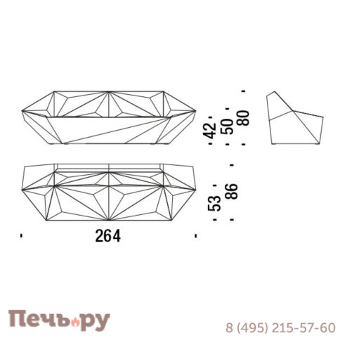 Диван с обивкой Moroso Gemma фото 4