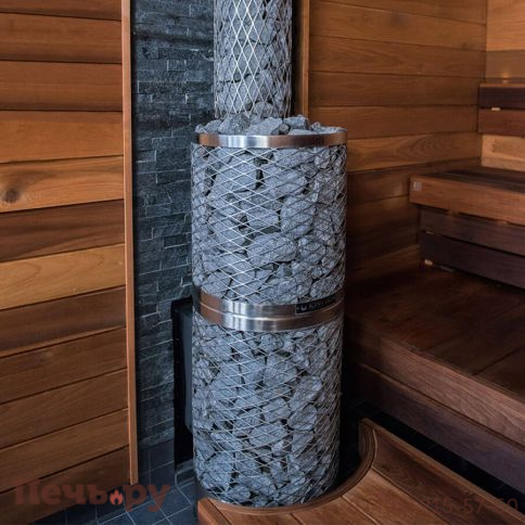 Дровяная печь для сауны IKI Kivi SL со стеклянной дверцей (открытие дверцы справа/слева) фото