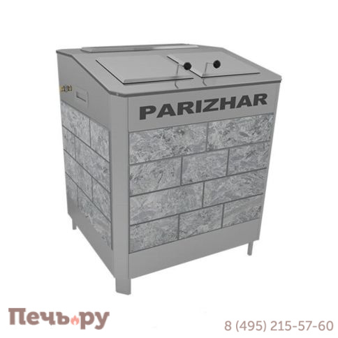 Электрическая паротермальная печь для бани Инжкомцентр ВВД ПАРиЖАР 18 кВт (380 В) облицовка из природного камня фото 2