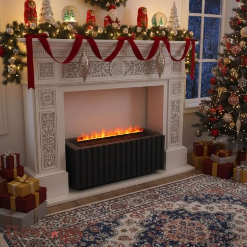 Электрический паровой камин Schones Feuer 3D FireLine 600 Pro со стальной крышкой фото 2