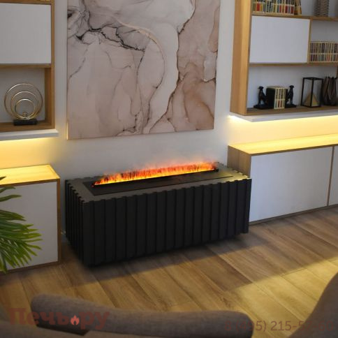 Электрический паровой камин Schones Feuer 3D FireLine 600 Pro со стальной крышкой фото 3