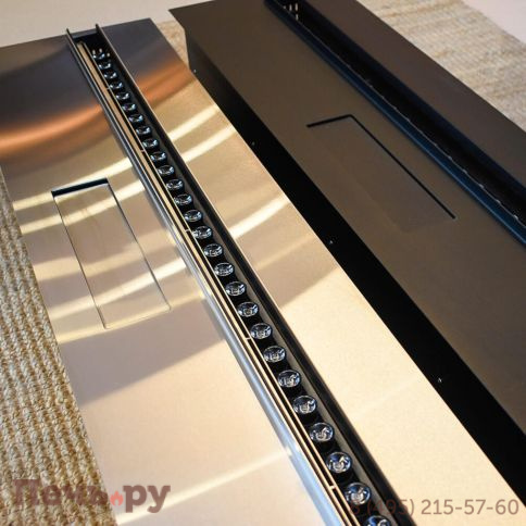 Электрический паровой камин Schones Feuer 3D FireLine 600 Pro со стальной крышкой фото 8