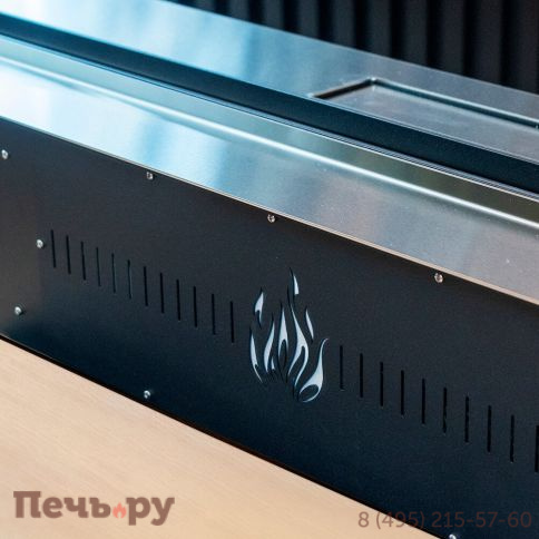 Электрический паровой камин Schones Feuer 3D FireLine 600 со стальной крышкой фото 3