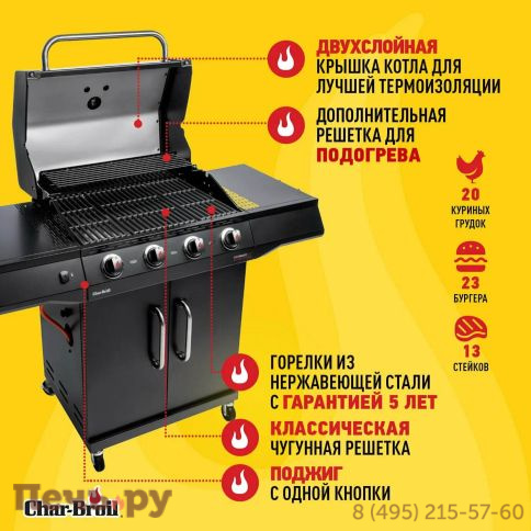 Газовый гриль Char-Broil Performance Core 4B фото 4