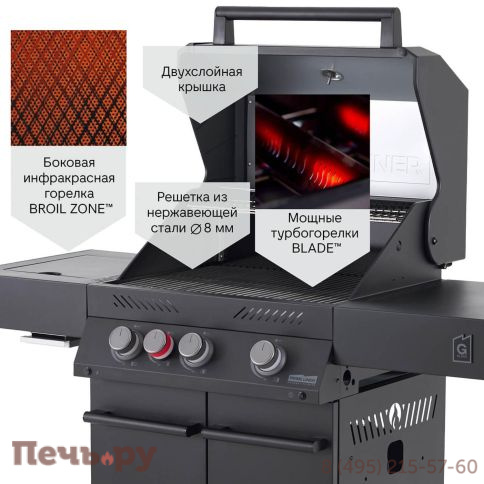 Газовый гриль Primeliner G class 3B комплектация Delux фото 7