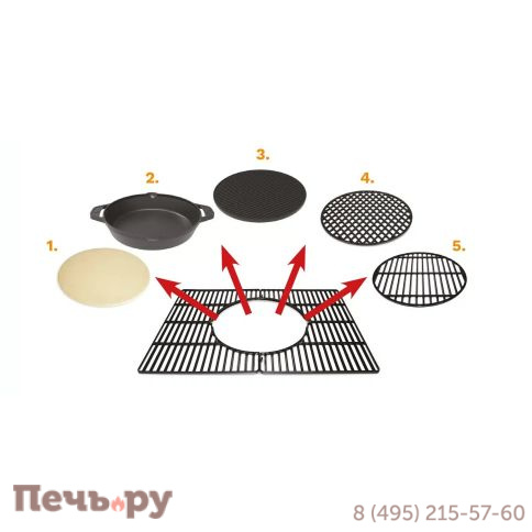 Газовый гриль Sahara X450 4 Burner BBQ Smokey Teal фото 17