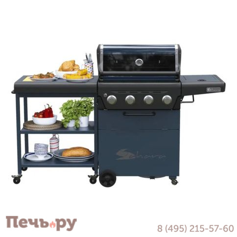 Газовый гриль Sahara X475 4 B BBQ Trolley Smokey Teal фото