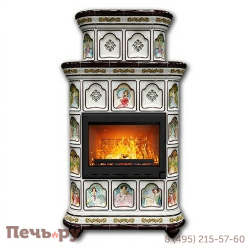 Готовый камин КимрПечь Истра двухъярусный центральный с топкой Астов МЛ 700 фото 21