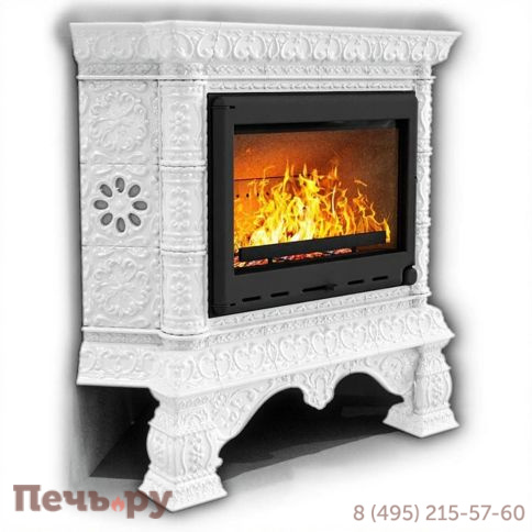 Готовый камин КимрПечь Кострома угловой с топкой Астов МЛ 700 фото