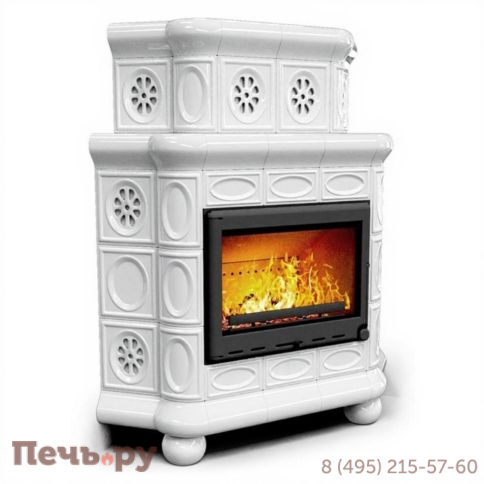 Готовый камин КимрПечь Медальон двухъярусный угловой с топкой Астов К7454 фото