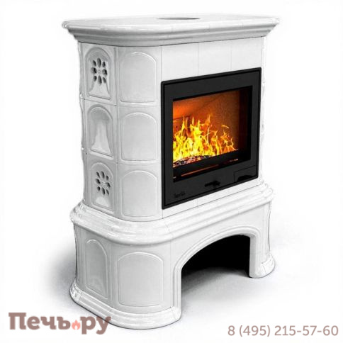 Готовый камин КимрПечь Прованс с дровником пристенный с топкой Астов МЛ 700 фото