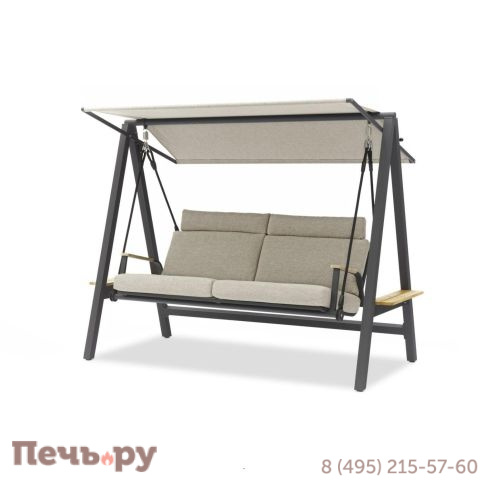 Качели садовые Brafritid Malmo/алюминий/тик фото 5