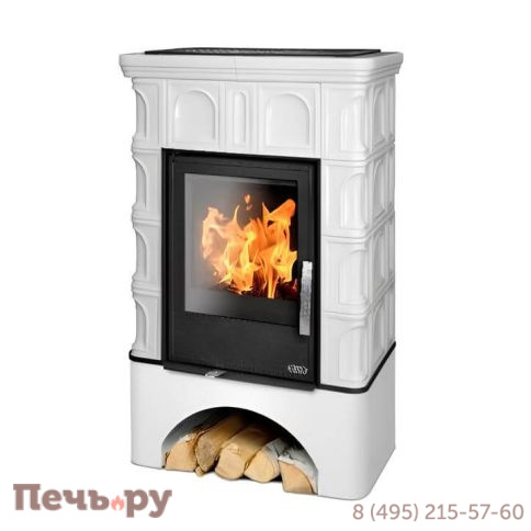 Кафельная печь ABX Britania KPI (белый цоколь), с допуском воздуха извне фото