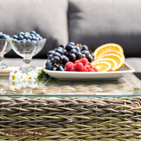 Кальяри 4SiS журнальный столик из искусственного ротанга (гиацинт), цвет соломенный фото 4