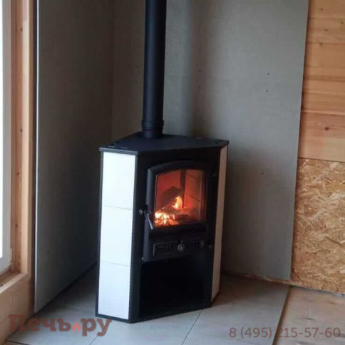 Камин Этна (БКД) угловой бежевый Ø 115мм фото 3