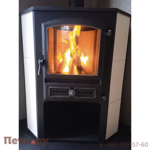 Камин Этна (БКД) угловой бежевый Ø 115мм фото 5