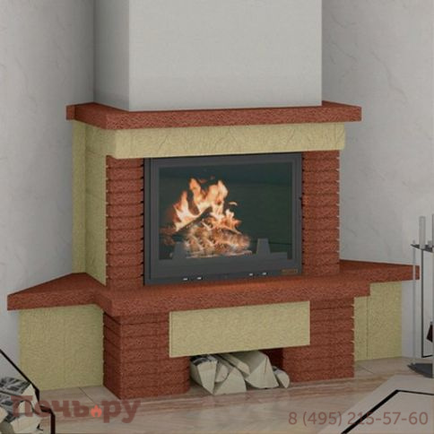Камин Мета (облицовка Аккорд и топка Промо Ш) фото