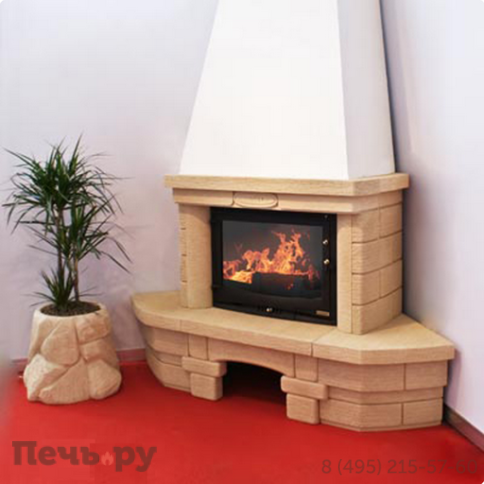Камин Мета (облицовка Альт и топка Оптима 701 Аква Ш) фото
