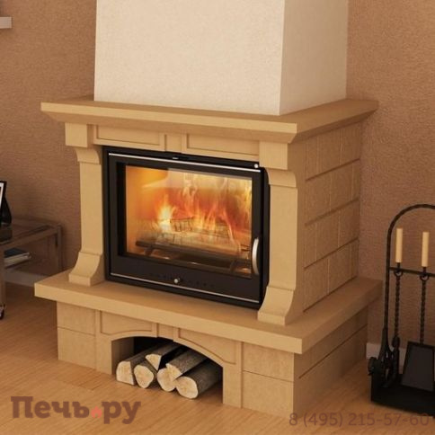 Камин Мета (облицовка Лира 700 Кантри и топка Оптима 701 Ш) фото