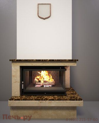 Каминная облицовка FireBird Онега (для топки Maja/LP/BS) (угловое стекло слева-справа) фото 2