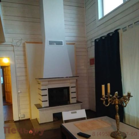 Каминная облицовка Madeira Daniella Dark Chokolate деревянная балка фото 4