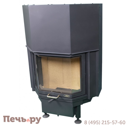 Каминная топка ABX Derby 6 каминная, призматическое стекло, гильотина фото 2