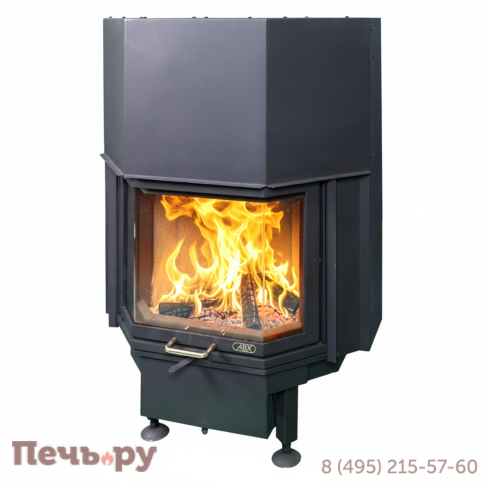 Каминная топка ABX Derby 6 каминная, призматическое стекло, гильотина фото