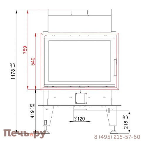 Каминная топка BeF Home Double 7 Feel фото 3