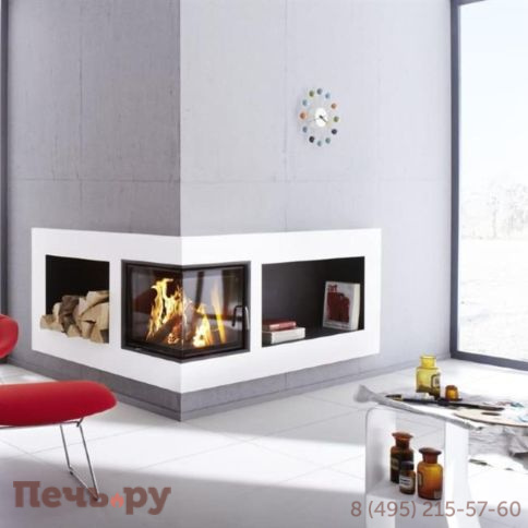 Каминная топка Brunner Eck-Kamin 42/42/42 без подъема (стекло - угловое) фото 4