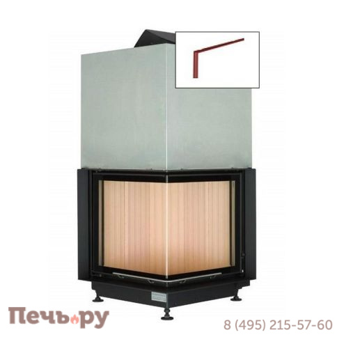 Каминная топка Brunner Eck-Kamin 51/52/52 с подъемом (стекло - угловое) фото 6