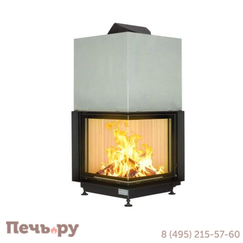 Каминная топка Brunner Eck-Kamin 51/52/52 с подъемом (стекло - угловое) фото