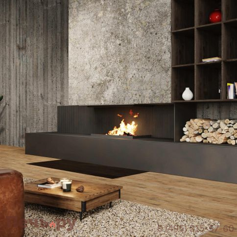 Каминная топка Brunner Urfeuer открытая панорамная топка 50/44/88/44 фото 3