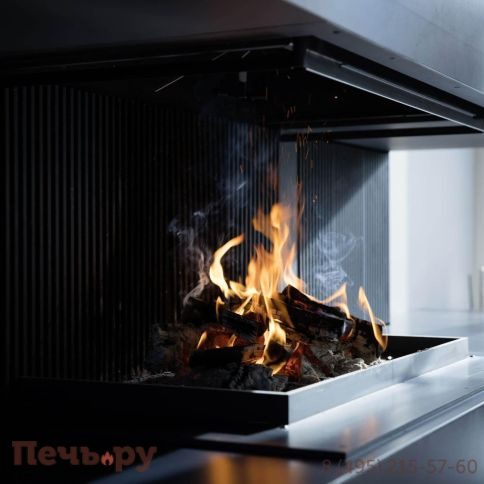 Каминная топка Brunner Urfeuer открытая панорамная топка 50/44/88/44 фото 6