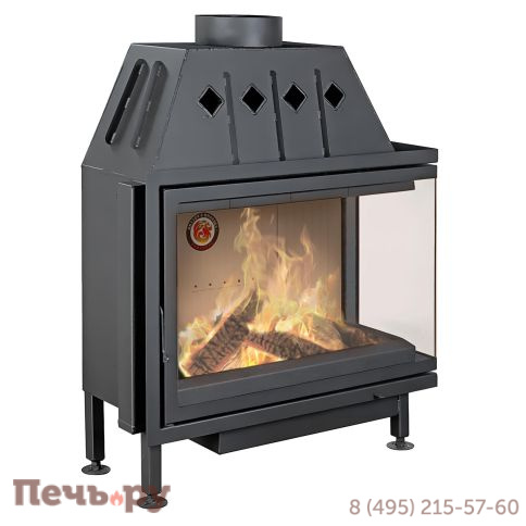 Каминная топка ЭкоКамин Альфа 1000 два стекла фото 2